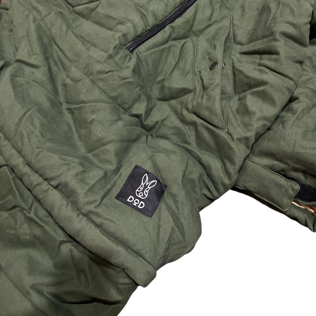 【希少】DOD ディーオーディ ジャケシュラ2 カーキ 寝袋 アウター M