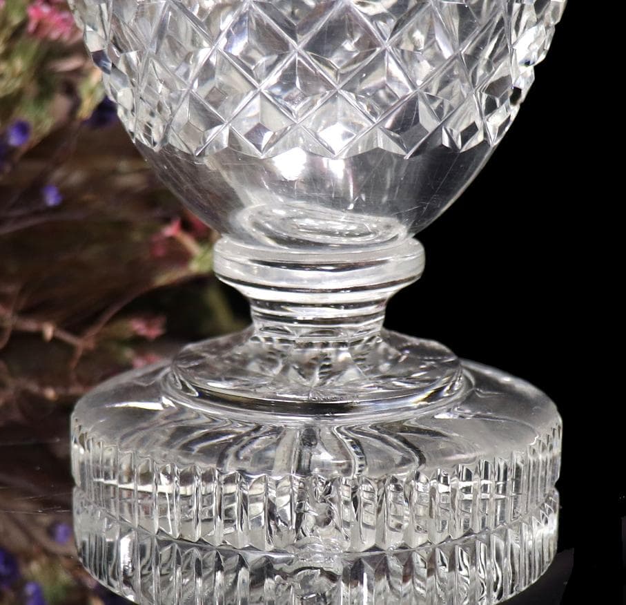 オールド・バカラ アールヌーヴォー期 花瓶 グラヴュール ルネッサンス 草花