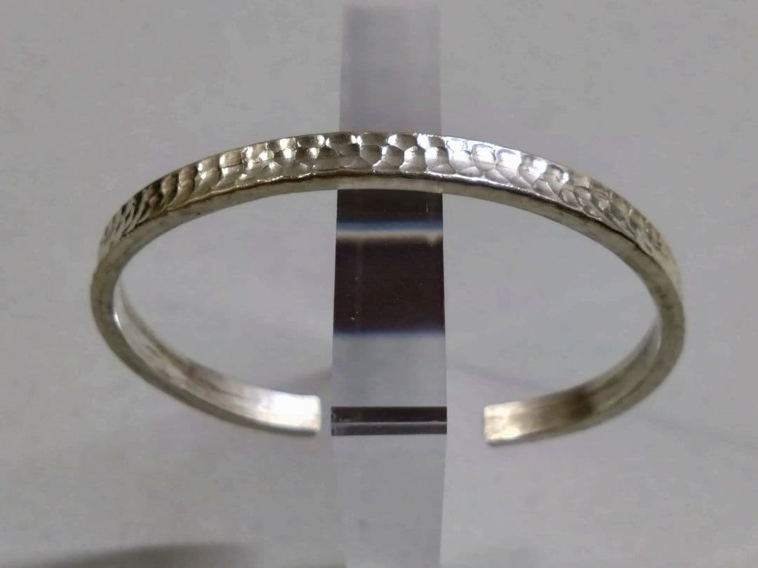 Hiry　 新品　カレン族　銀製　バングル　ブレスレット　A34