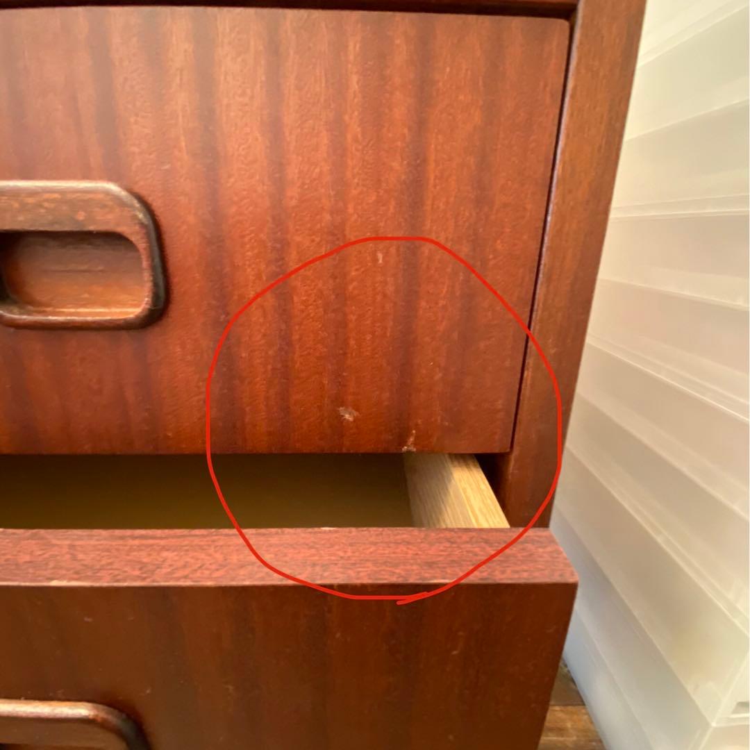 北欧家具　鍵付　スウェーデン　ヴィンテージ　バレル型　ライティングビューロー