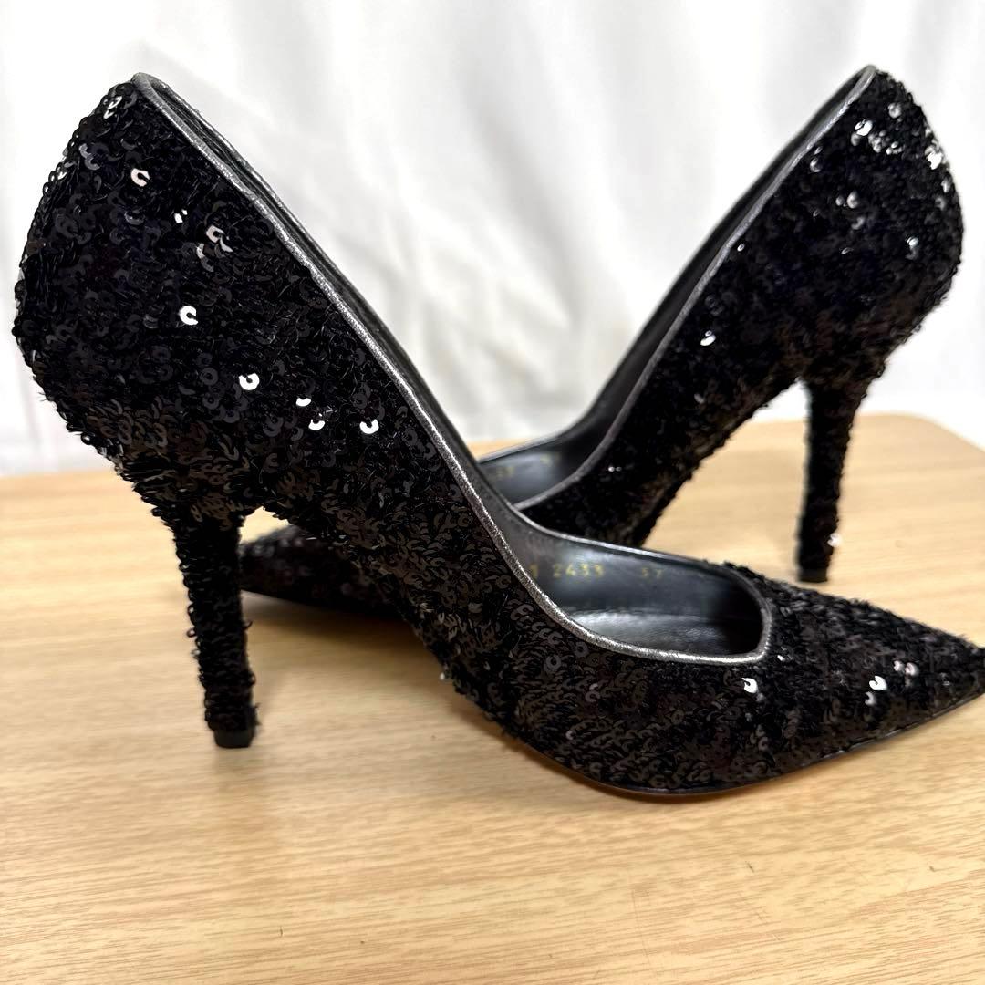 【美品】DOLCE&GABBANA ドルチェ&ガッバーナ　ハイヒールスパンコール