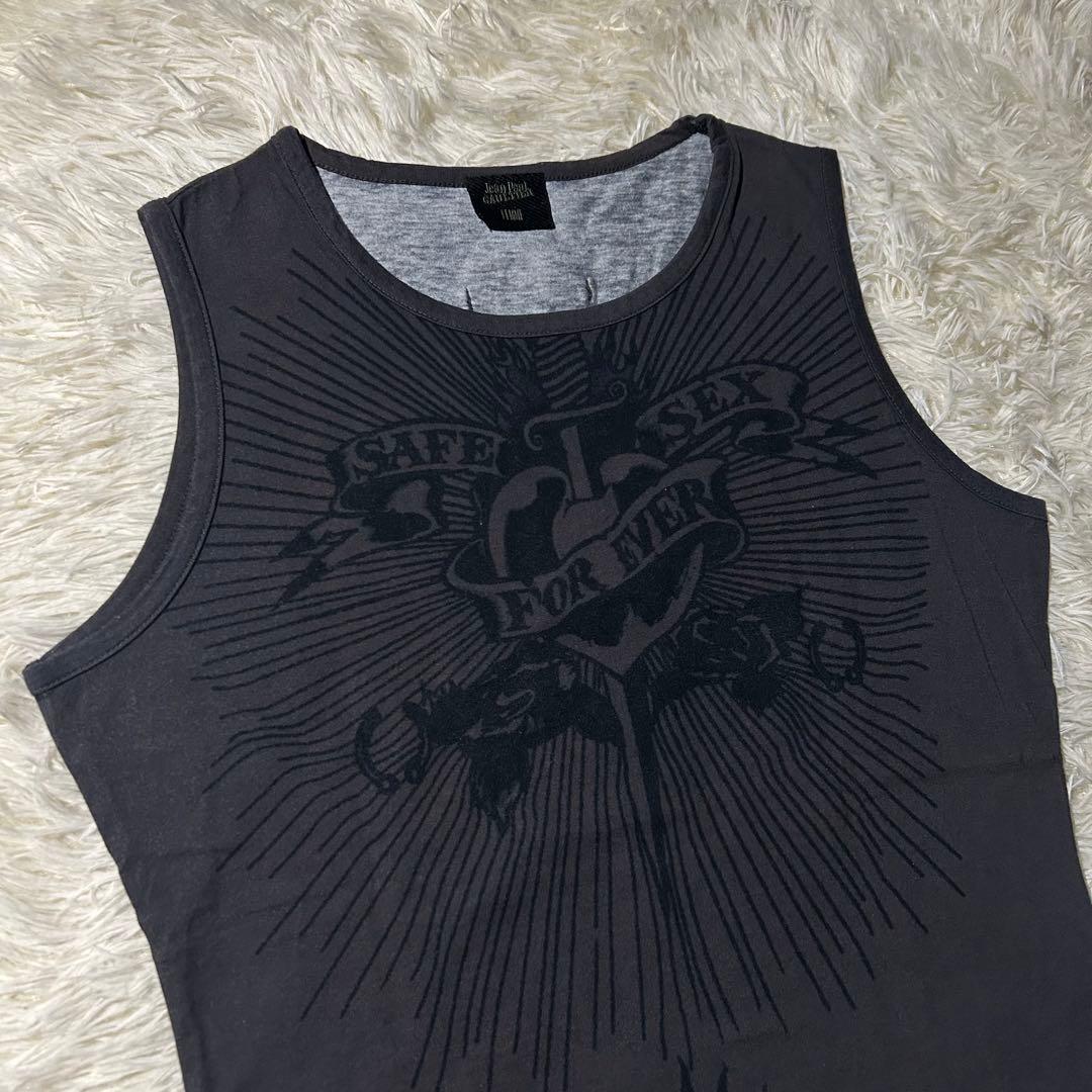 00s ARCHIVE ハート&ドラゴンタンクトップ タトゥー スキン Tシャツ