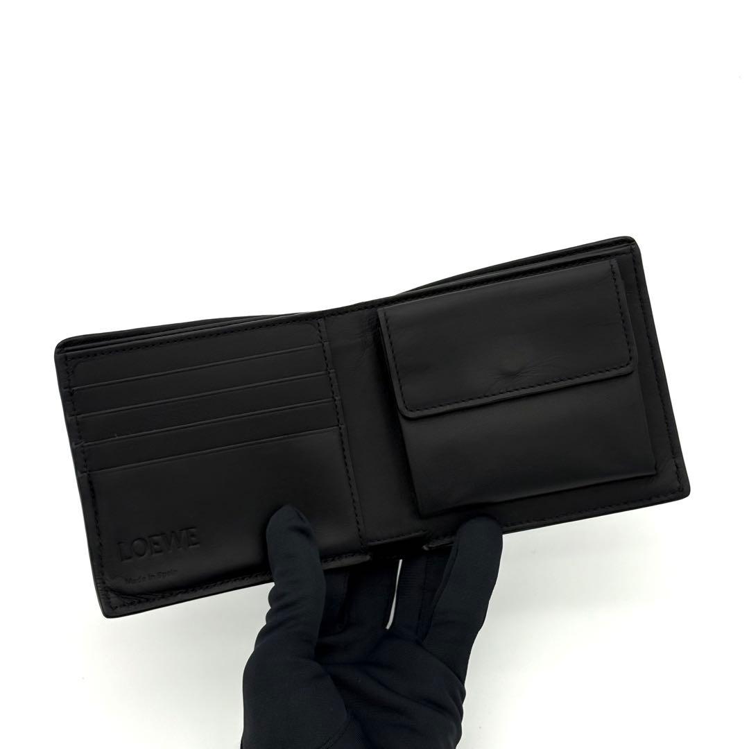 ロエベ 折財布 アナグラム バイフォールド ウォレット コンパクト2495