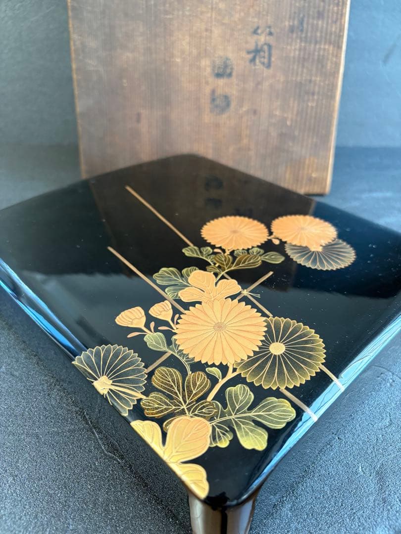 【極美品/希少】時代物 金蒔絵 硯箱 フルセット 鶏竹紋 大正期 骨董