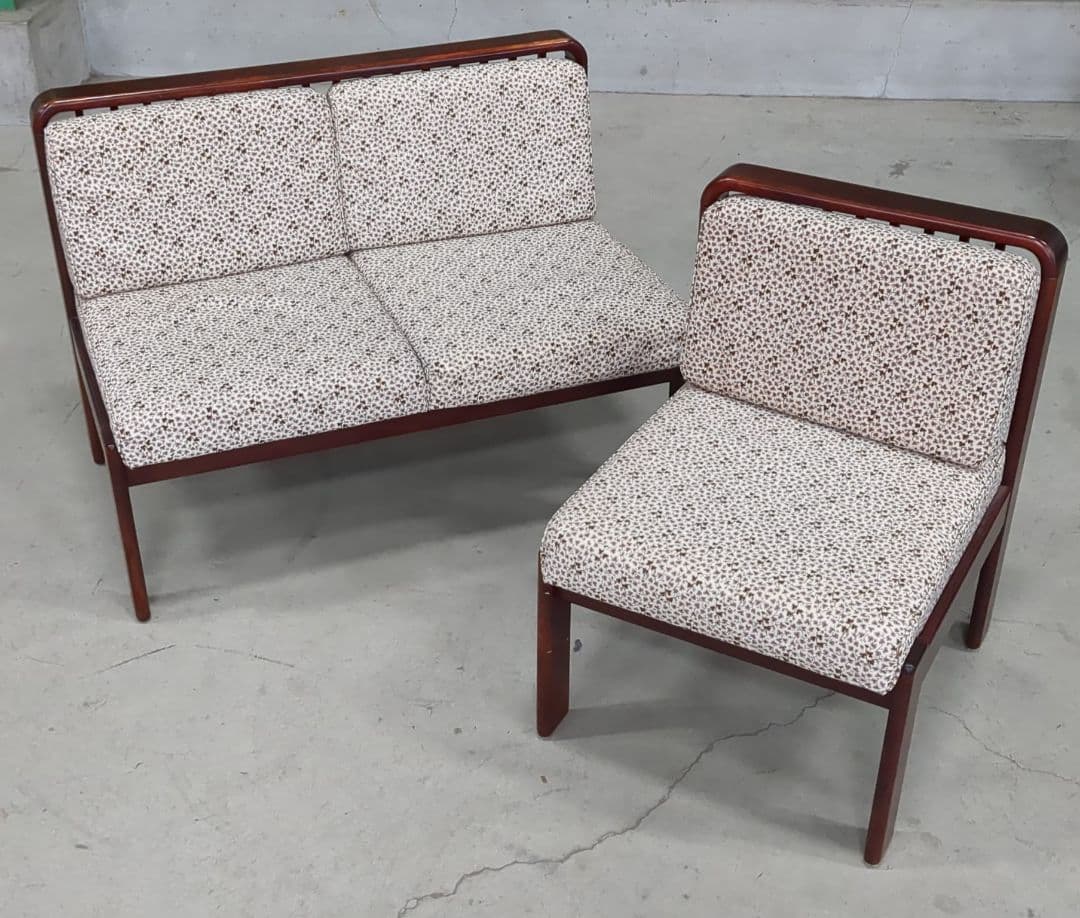 【手渡し希望】カリモク 1Pソファ2Pソファセット 中古 程度良好