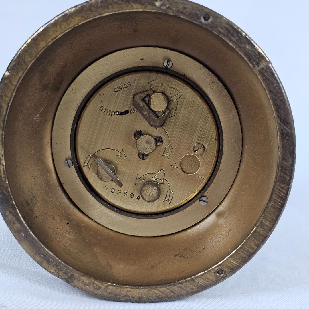 希少 ルーピング 8日間巻き ベル型置時計 スイス製
