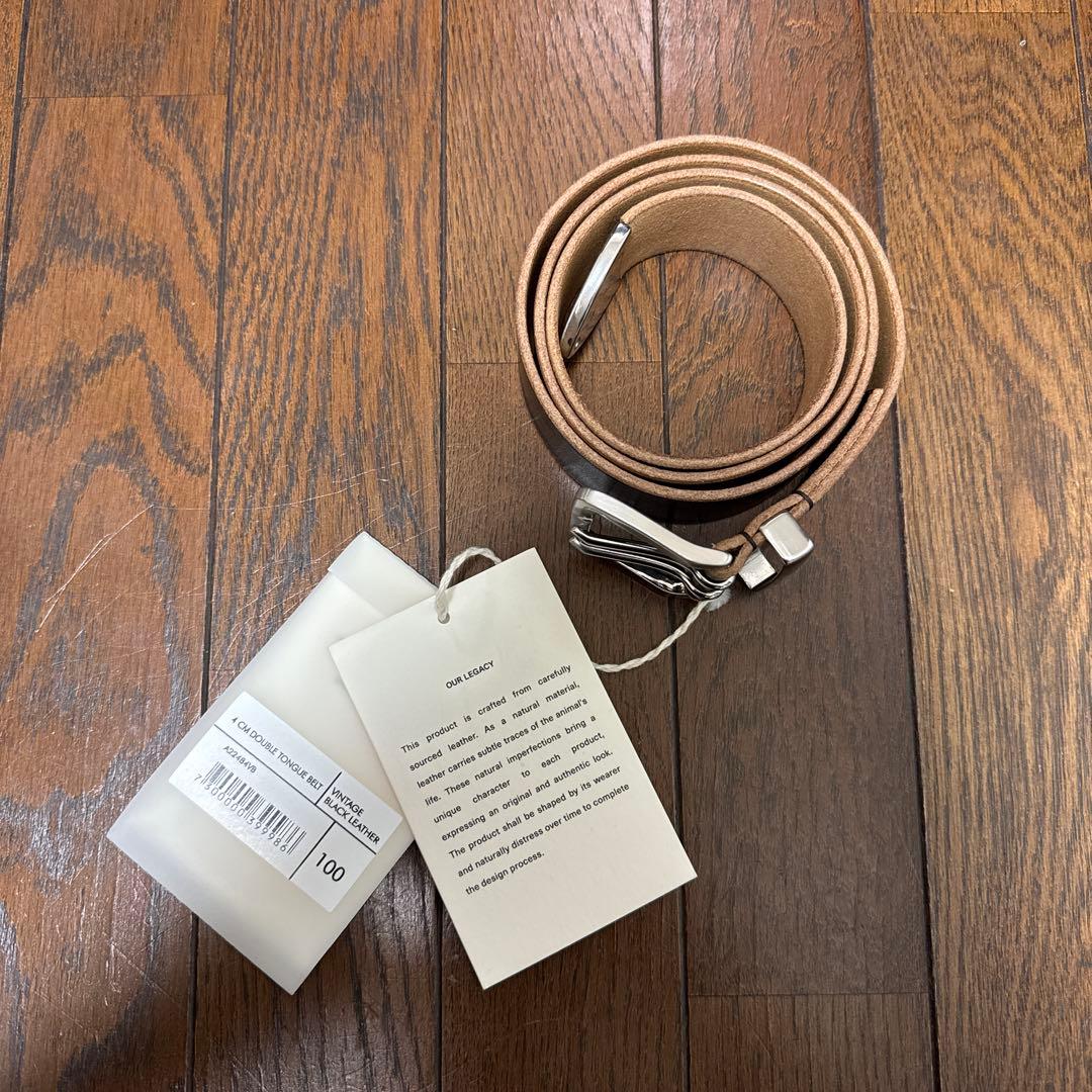 小物 our legacy 4cm Double Tongue Belt 100cm