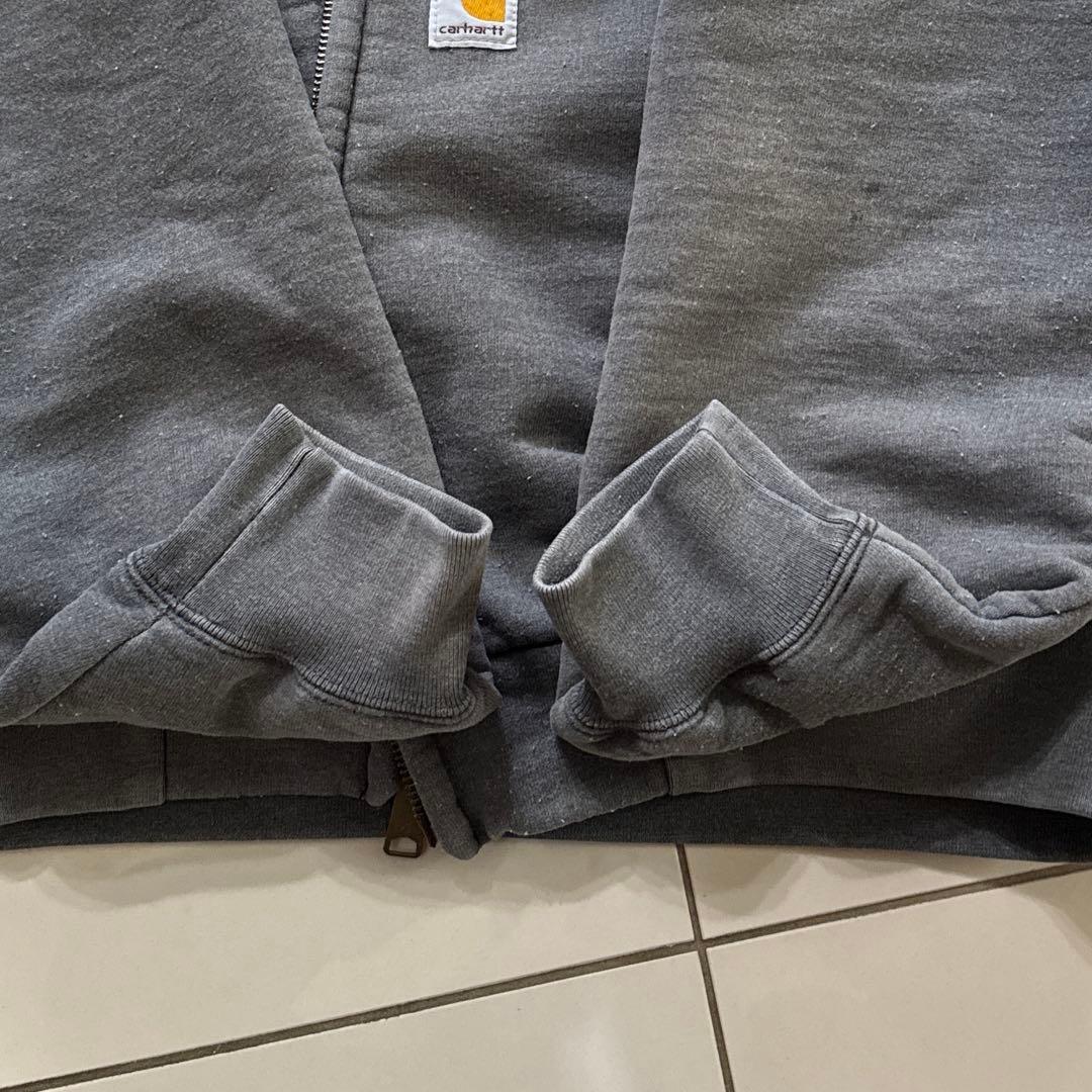 00's Carhartt 裏地サーマル ジップパーカ レアカラー J149