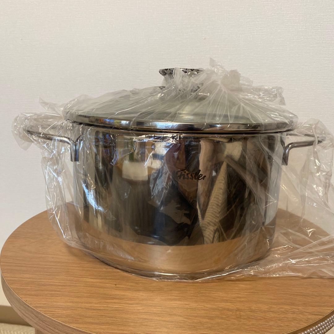 新品未使用　フィスラー　Fissler 両手鍋　26センチ　ステンレス鍋