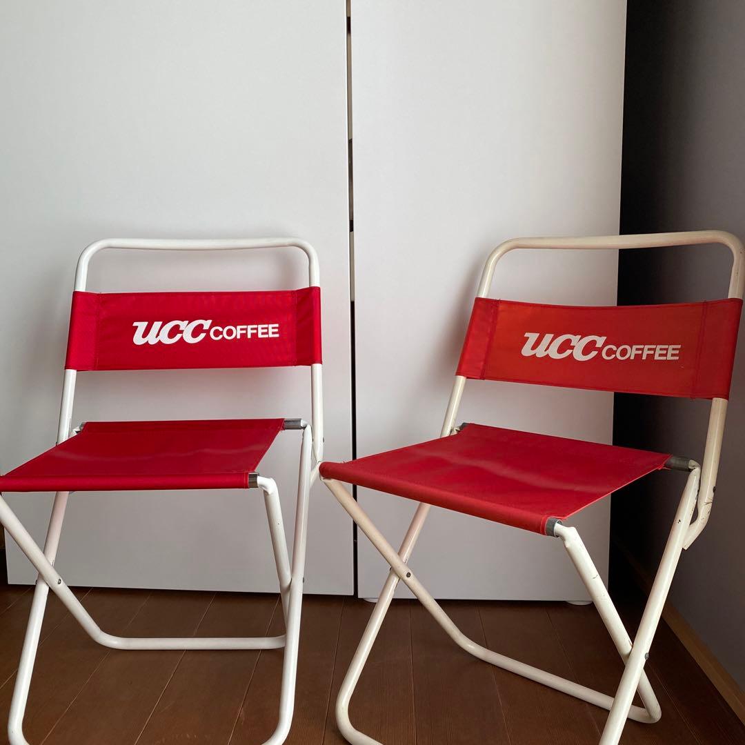 UCC COFFEE アウトドア チェア イス 椅子 キャンプ レトロ 昭和