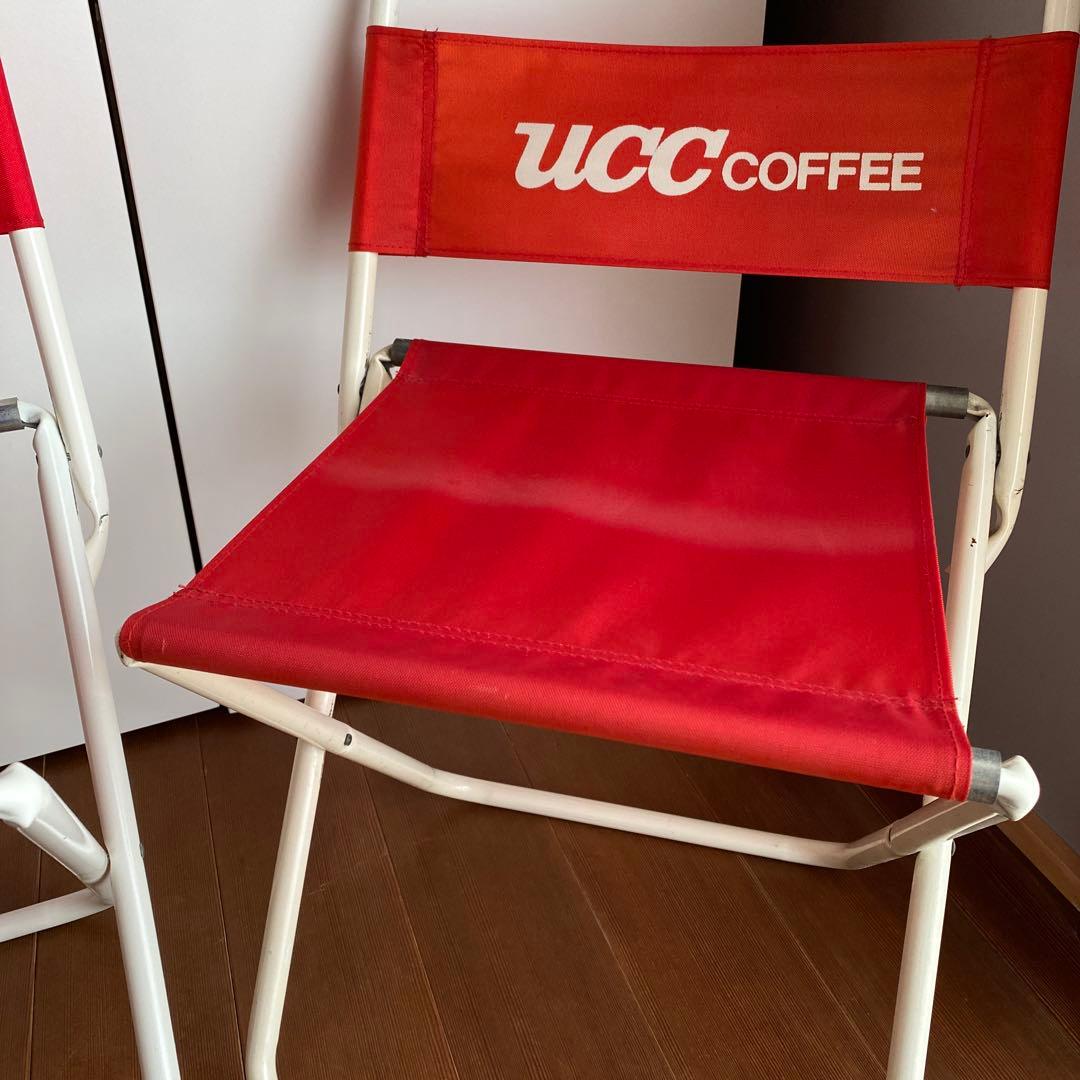 UCC COFFEE アウトドア チェア イス 椅子 キャンプ レトロ 昭和