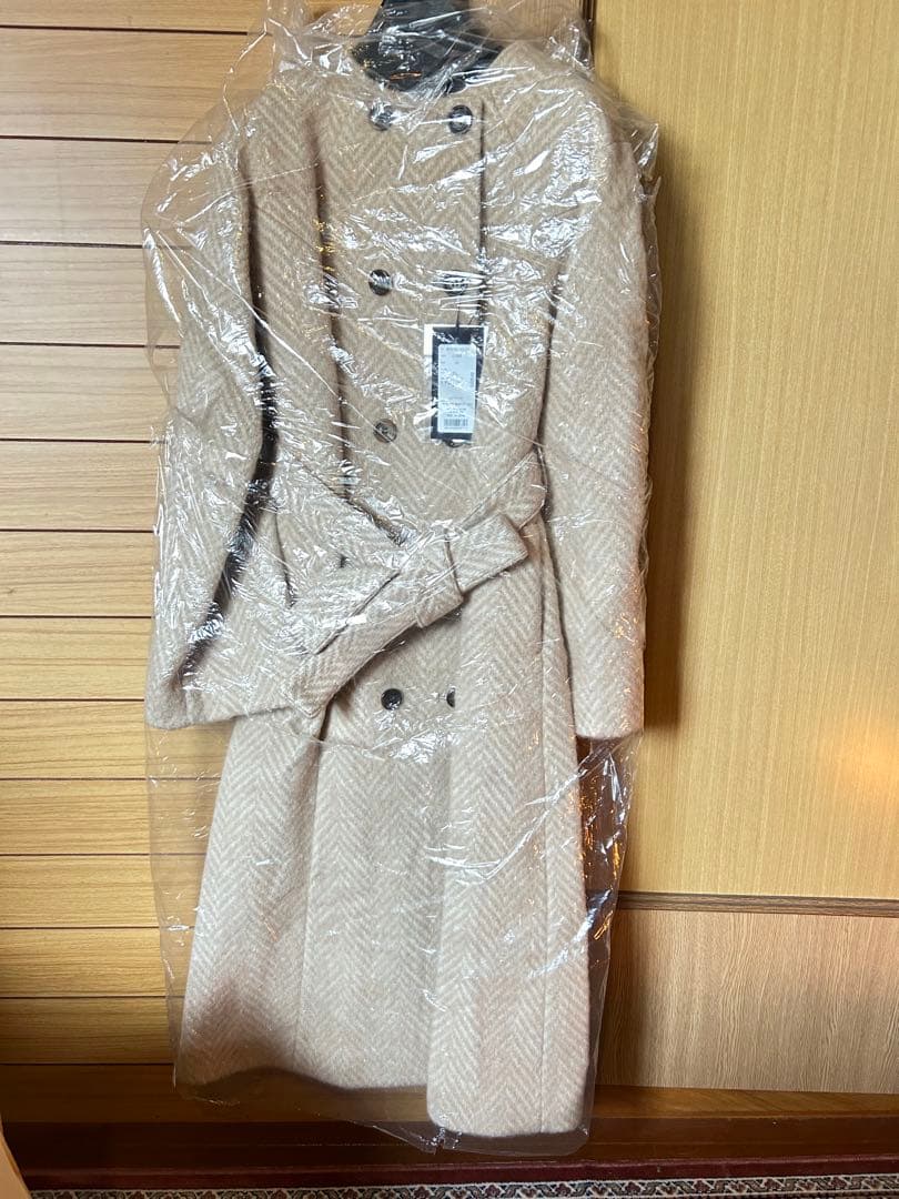 R*É様 ボーダーズアットバルコニー　ノーカラーロングコート　S 新品