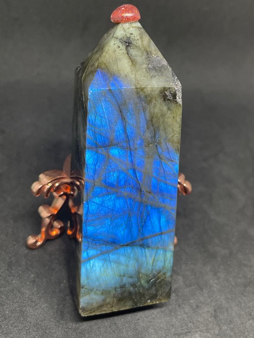 画像追加　極上シラー  プリズム　ラブラドライト タワー ポイント ブルーシラー