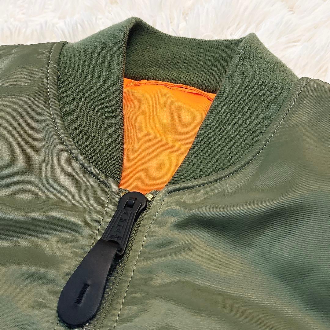 ✨極美品✨ アルファインダストリーズ MA-1 フライトジャケット オリーブ