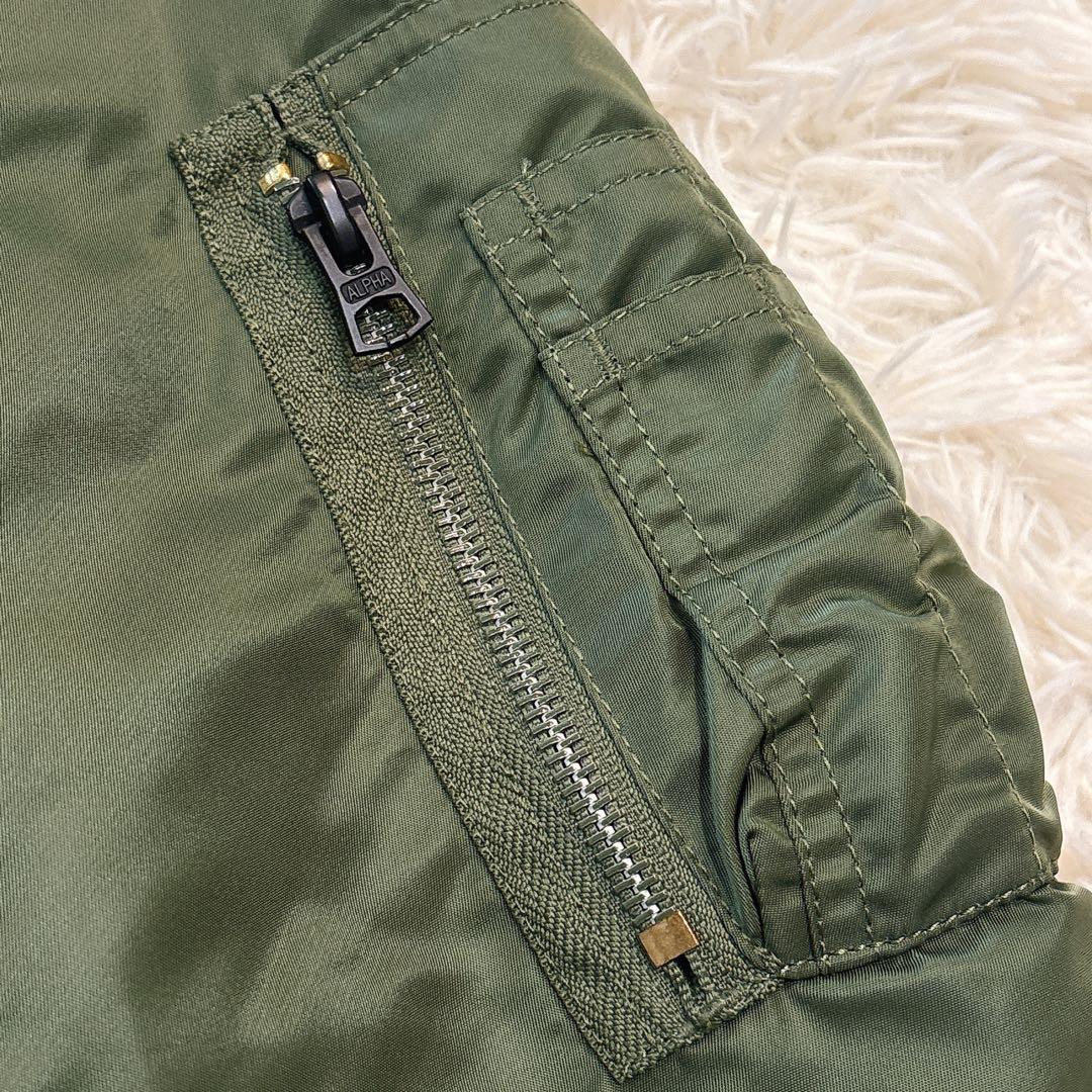 ✨極美品✨ アルファインダストリーズ MA-1 フライトジャケット オリーブ