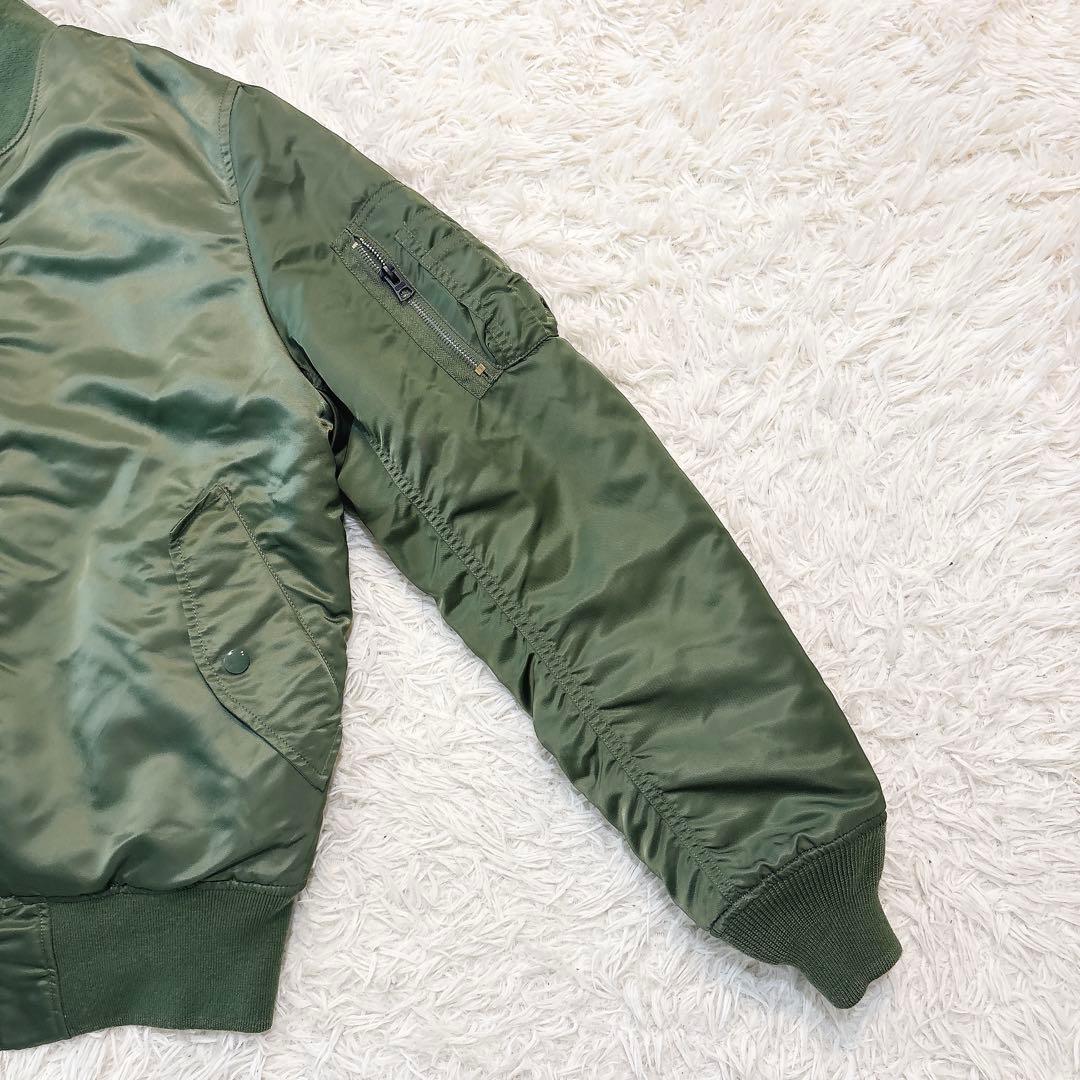 ✨極美品✨ アルファインダストリーズ MA-1 フライトジャケット オリーブ