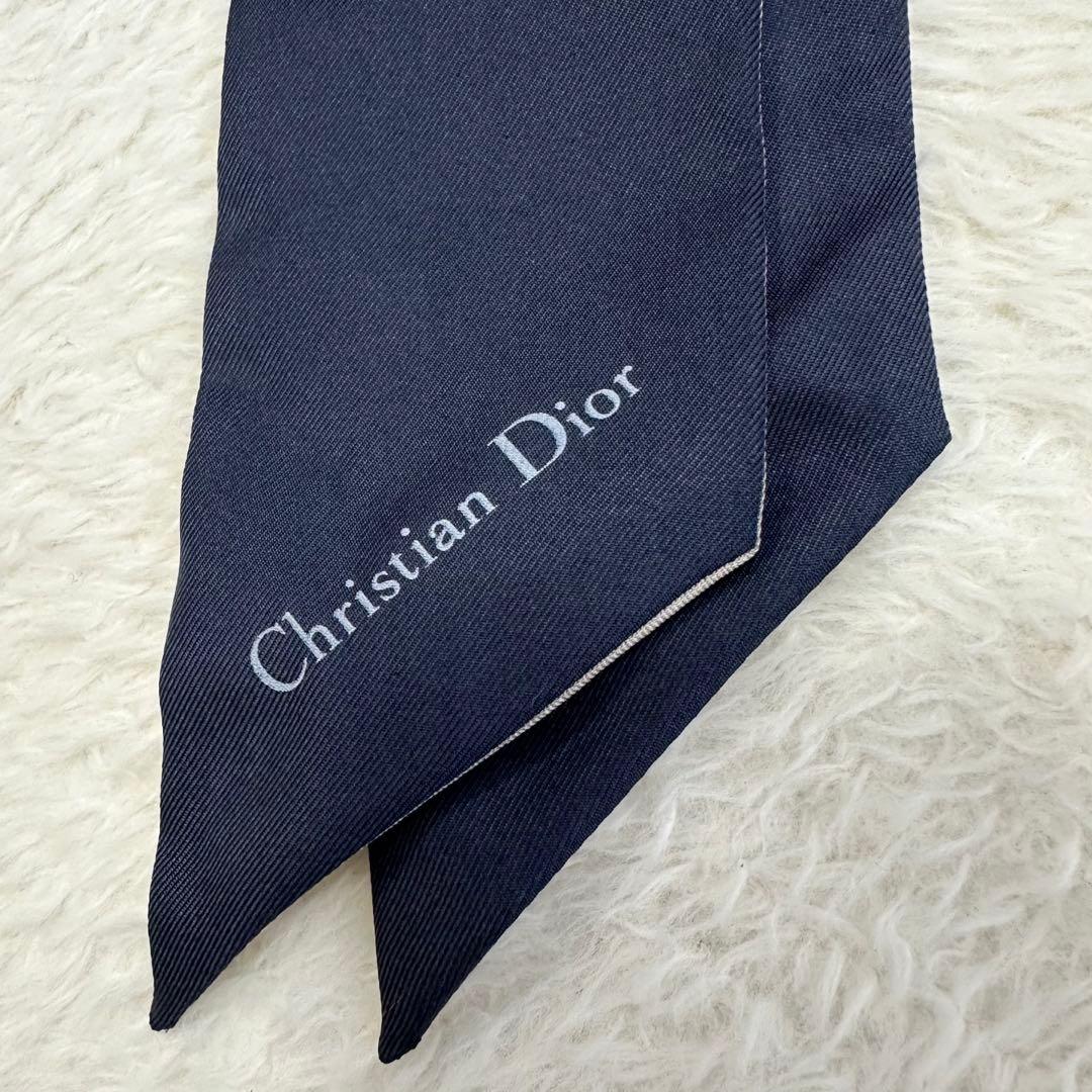 美品✨Dior ディオール ミッツァ スカーフ ネイビー トロッター ジャドール
