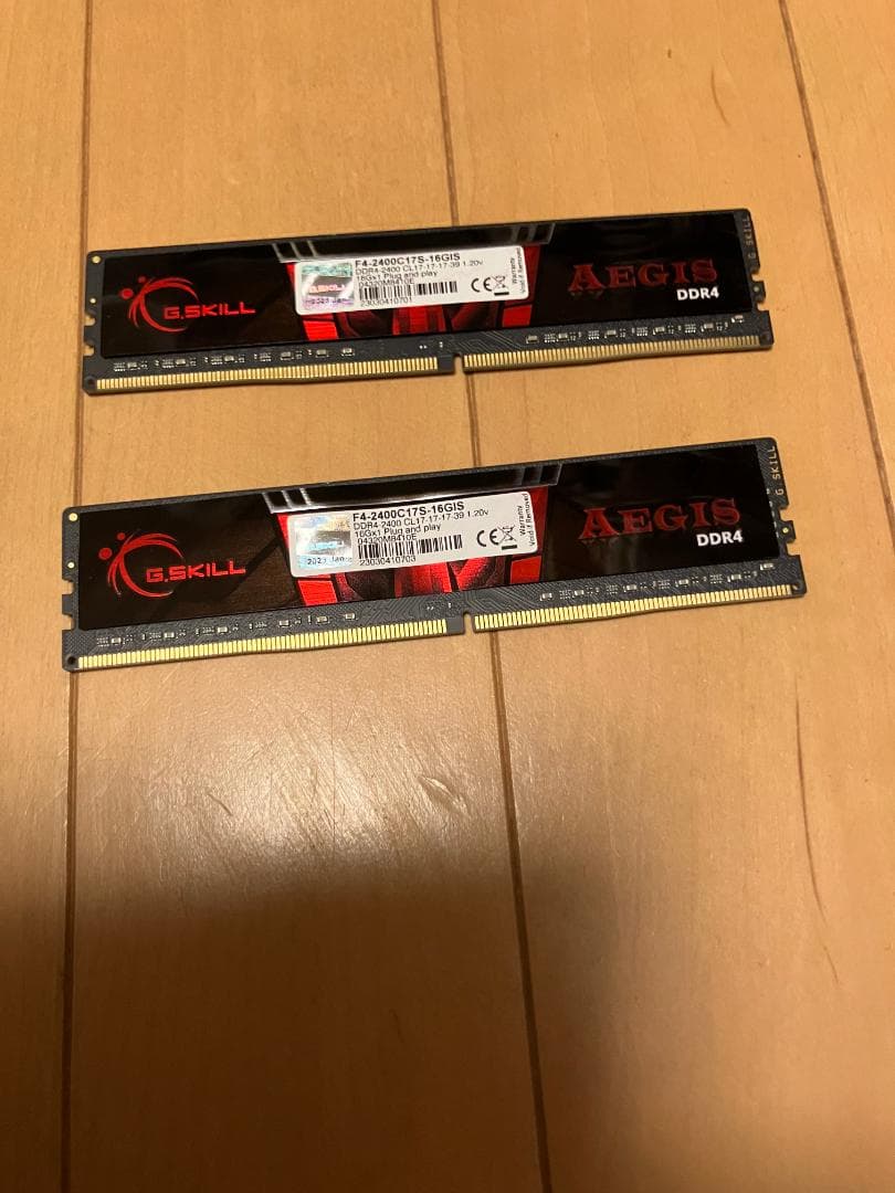 G.SKILL AEGIS DDR4 メモリー 2枚セット