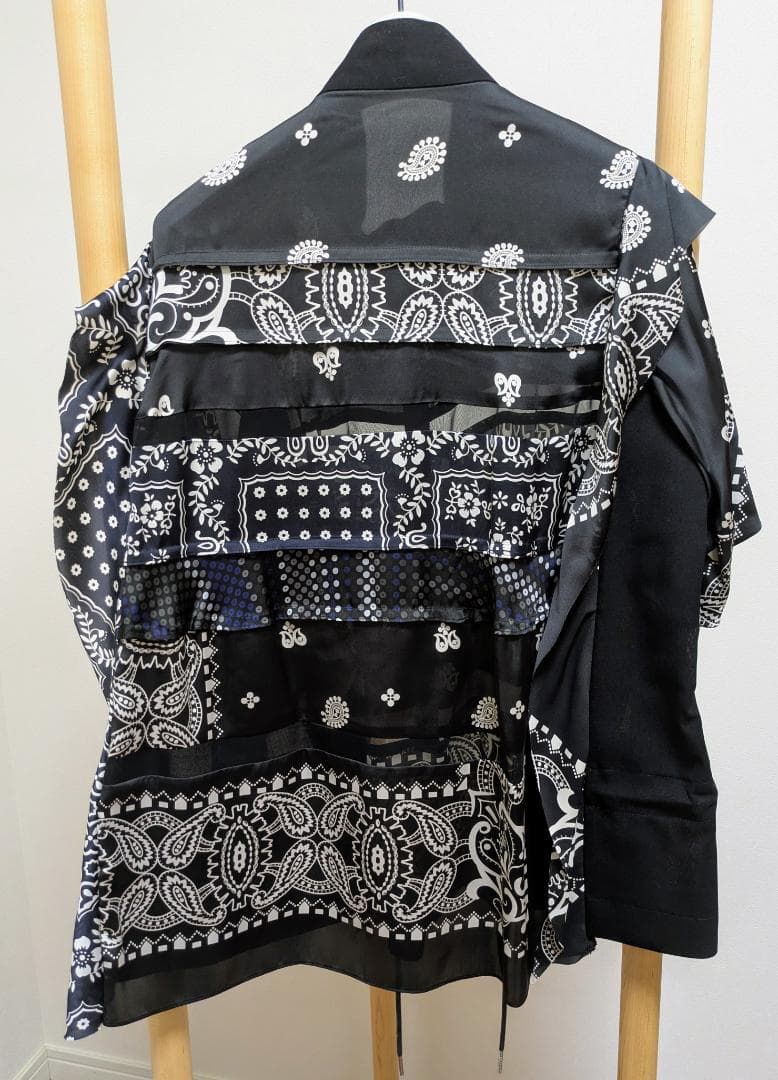 sacai サカイ　バンダナ柄　ペイズリー　ブラウス　未使用品　サイズ2