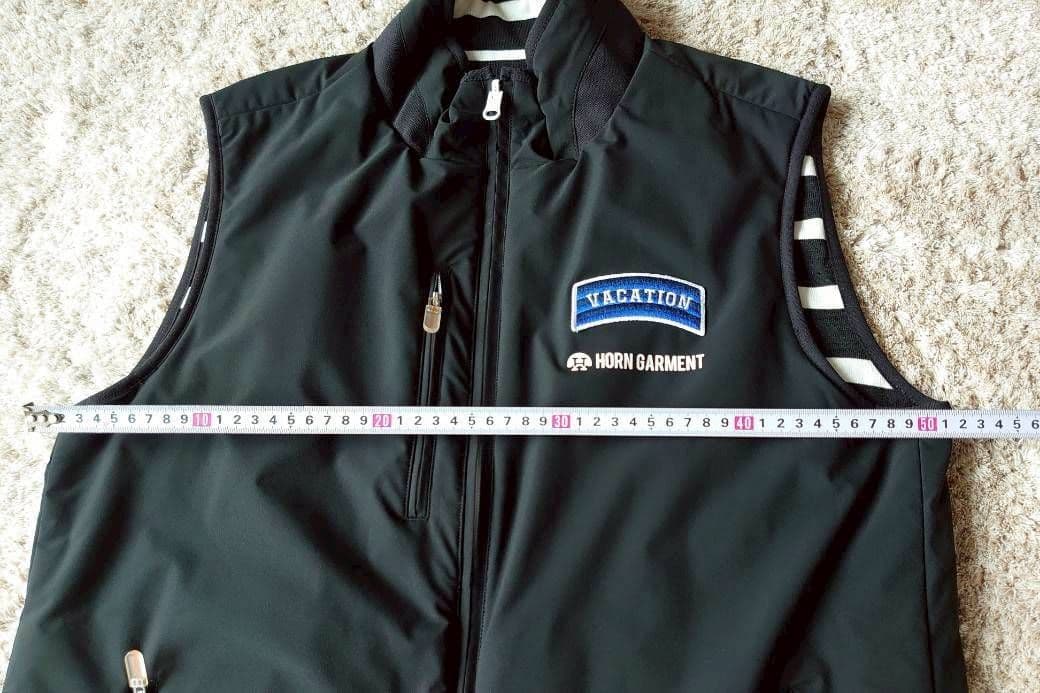 HORNGARMENT VACATION ノースリーブベスト ブラック