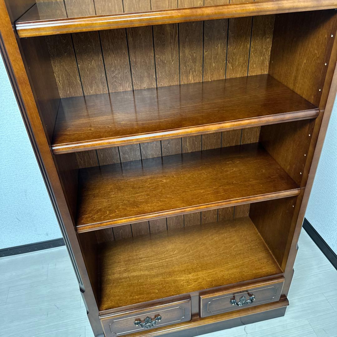 カリモク コロニアル 本棚 書棚 ブックシェルフ オープンシェルフ i1-2※