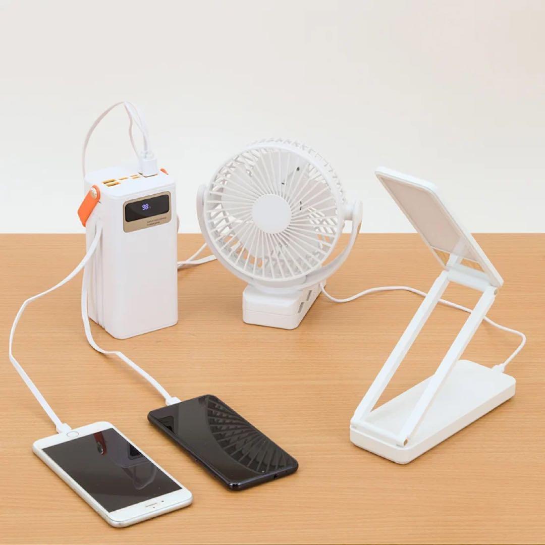 大容量コンパクトバッテリー＆ソーラーパネルセット