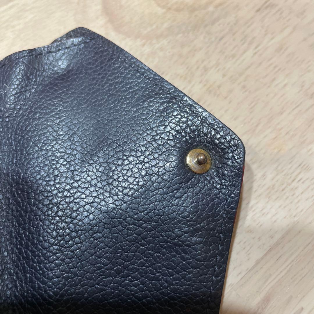 ⭐️ルイ・ヴィトン⭐️Louis Vuitton⭐️ネイビー⭐️レザー⭐️三つ折り財布⭐️