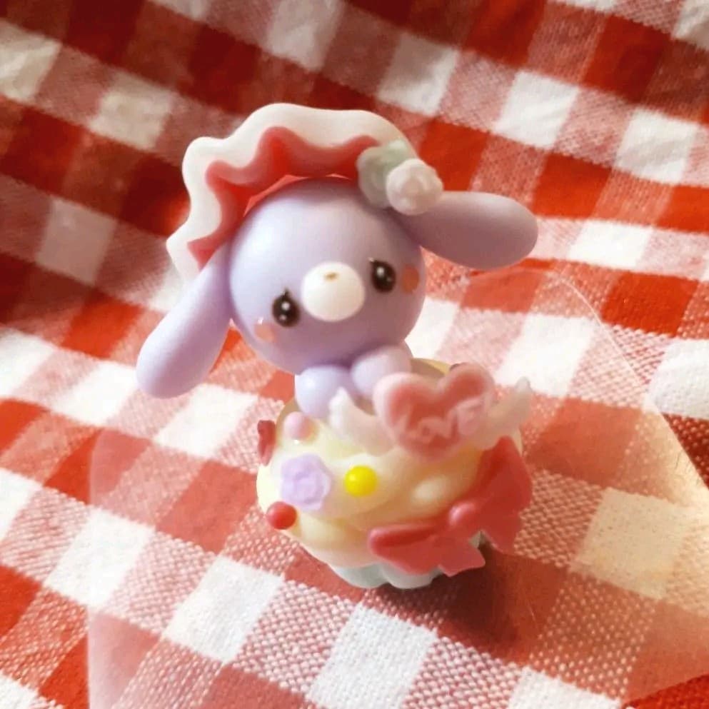 モコモコうさぎちゃん(紫)ケーキ♡ゆめかわ