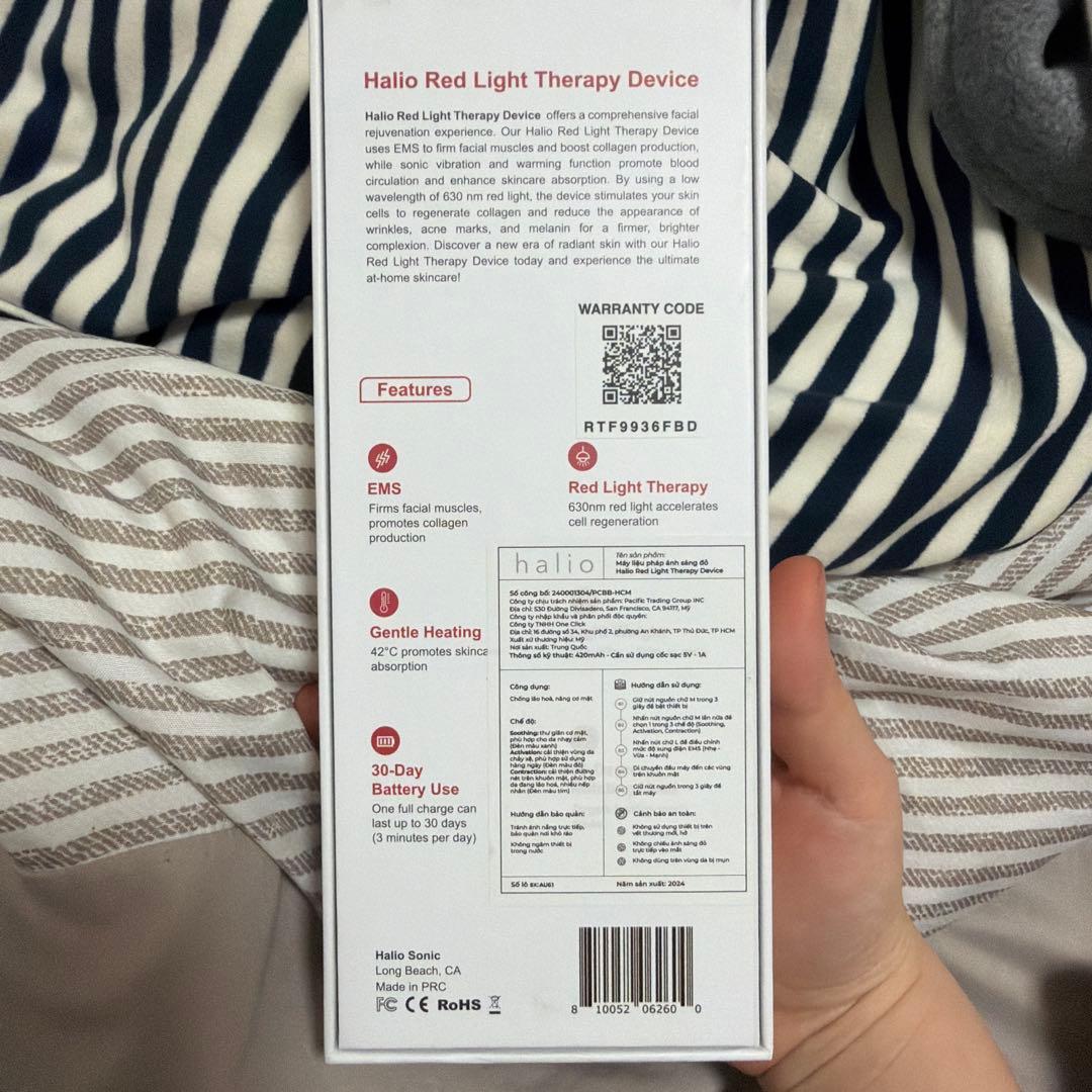 halio 美顔器 LEDライト ホワイト