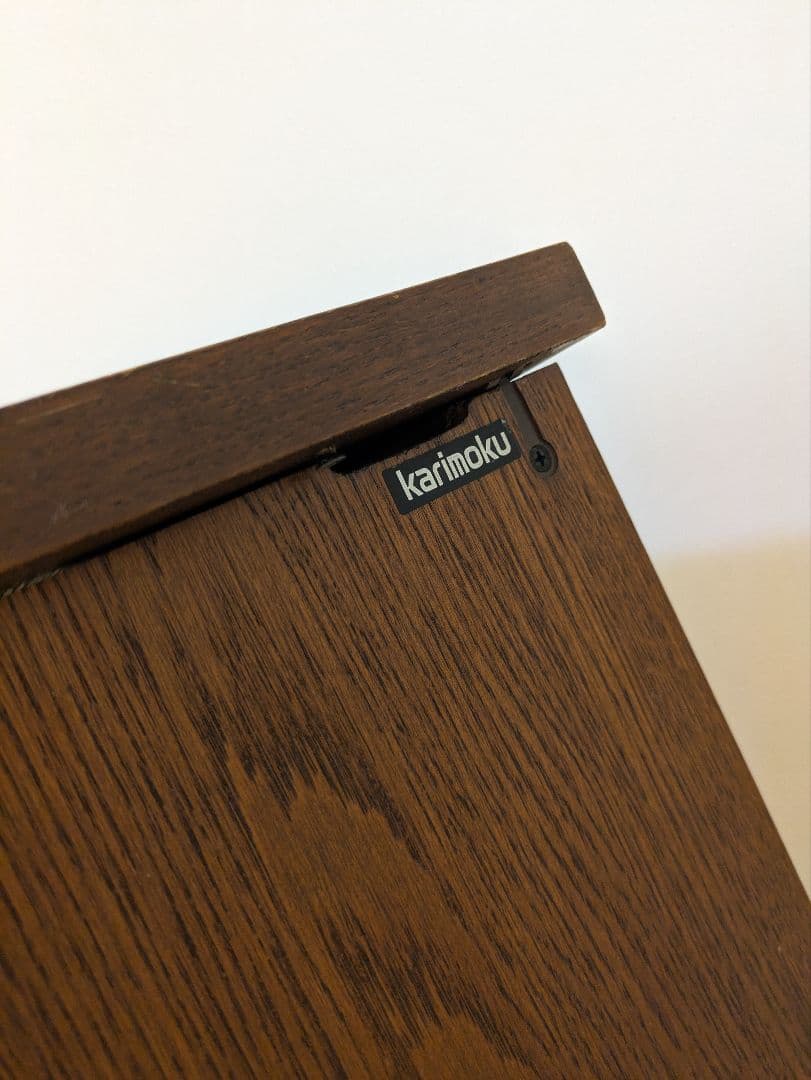 カリモク　コンパクト　折りたたみ　キャビネット　デスク　アンティーク