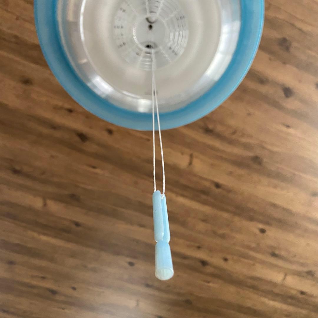 スペースエイジ　ペンダントライト　昭和レトロ　ブルー