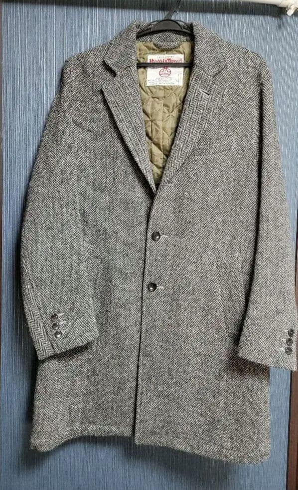 Freak's Store グレー ツイード チェスターコート M