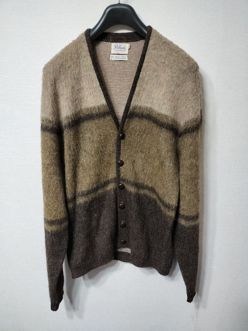 60s 70s pelham ヴィンテージ モヘアカーディガン USA製