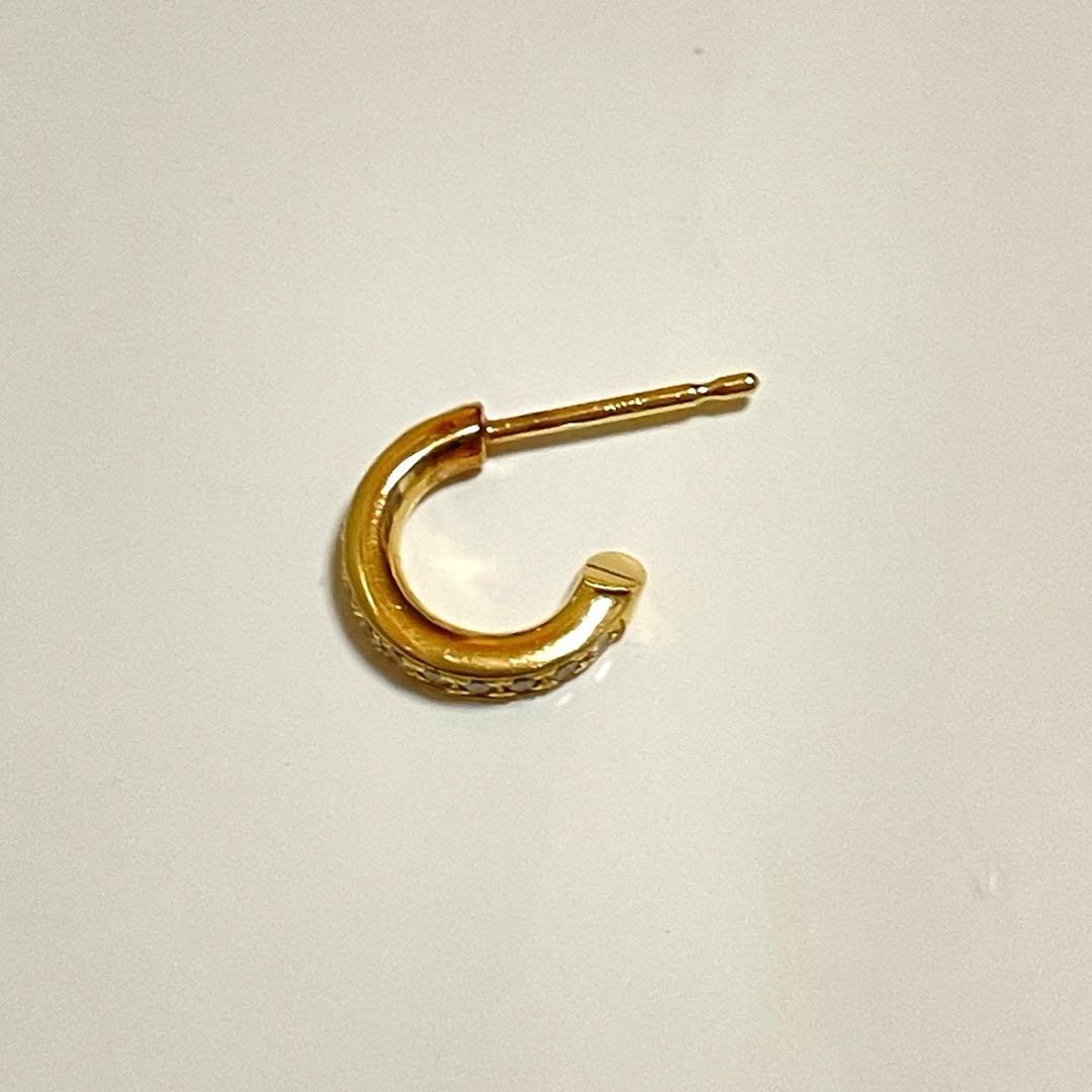 HF00X 18Kダイヤモンドピアス　藤原ヒロシ