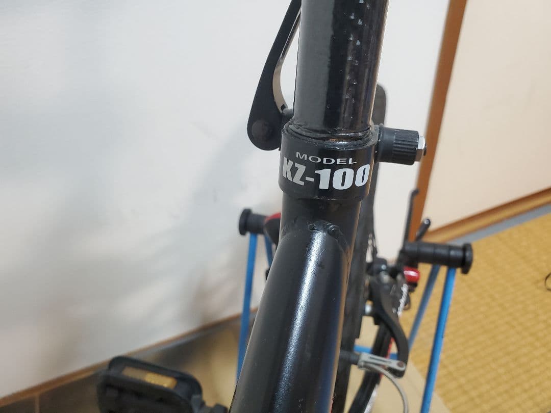 KYUZO KZ-100 折りたたみ自転車 ブラック カワサキ仕様