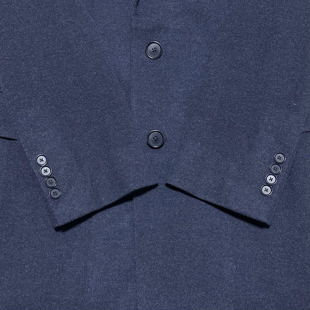 090 定価18万 極美品 トゥモローランド ゼニア カシミヤコート 濃紺