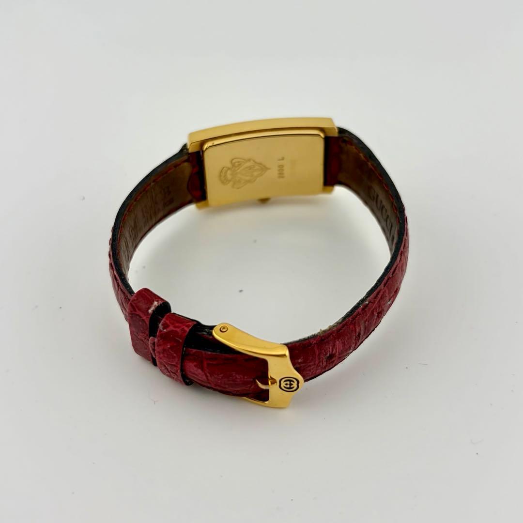 【新品電池/稼働】グッチ 2600L 腕時計 シェリーライン ローマン スイス