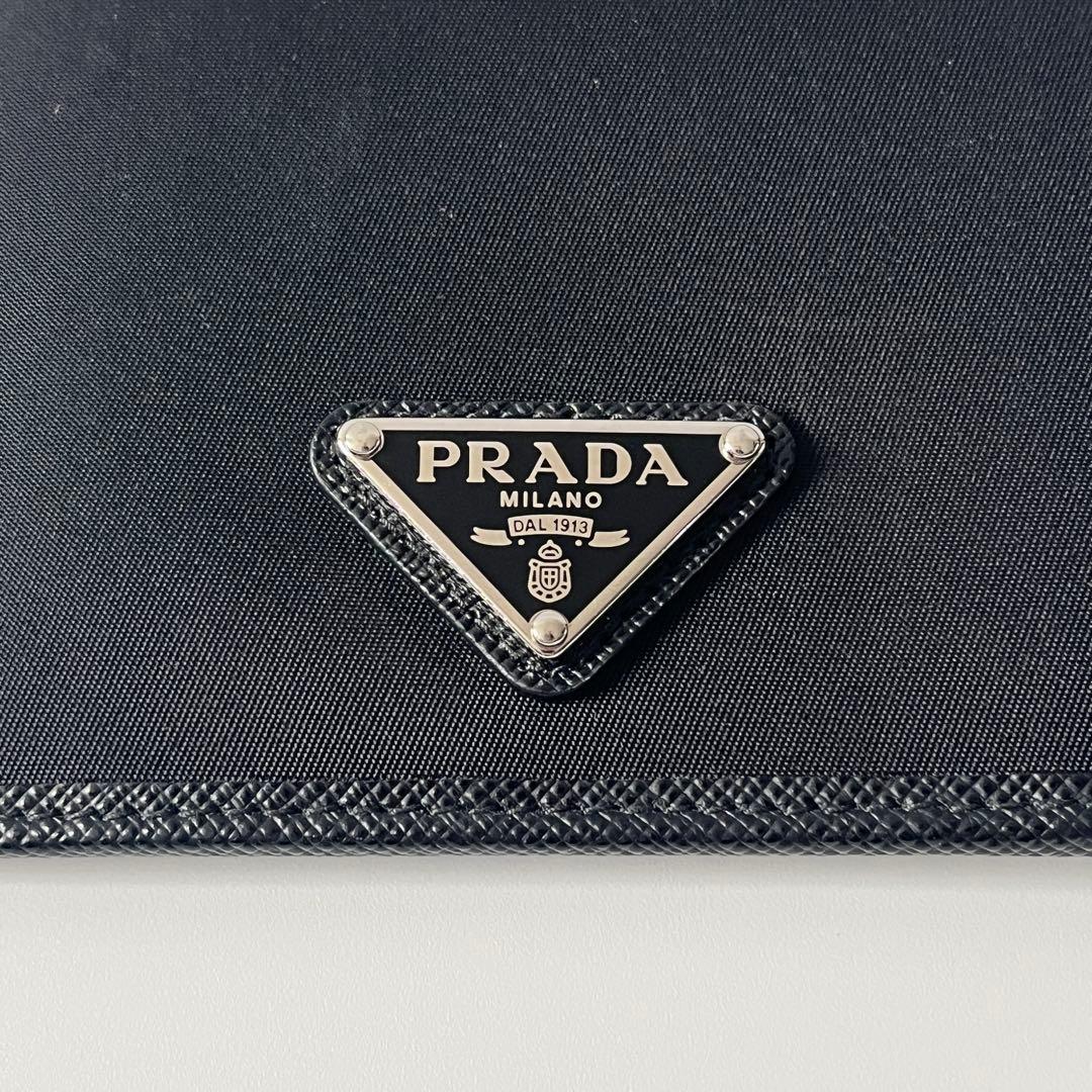 PRADA プラダ　コンパクトウォレット　リナイロン　ブラック 1MV204