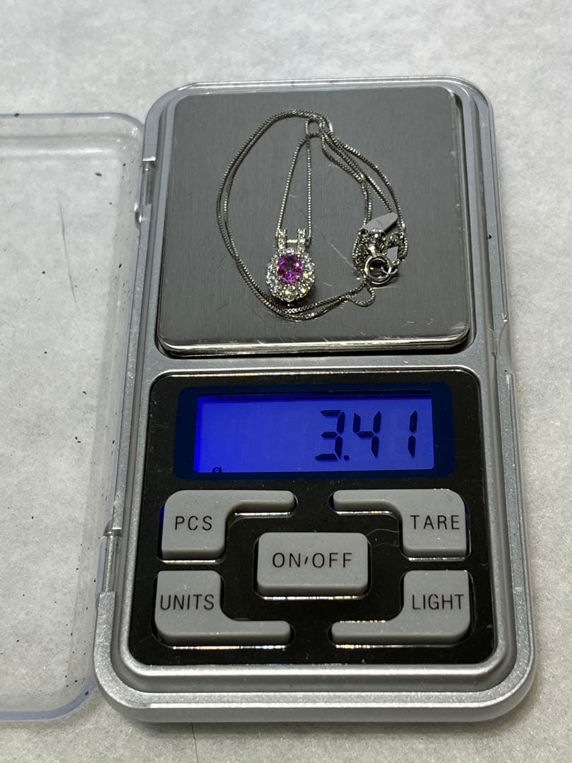 ピンクサファイア リング ネックレス ジュエリーセット 鑑定書付