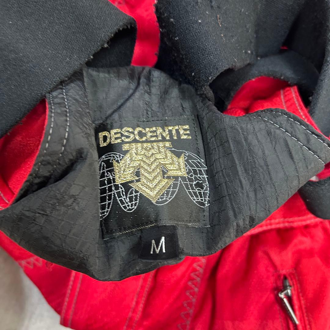 Z240 クラブ デサント スキーウェア 上下セット 赤 メンズ M 日本製