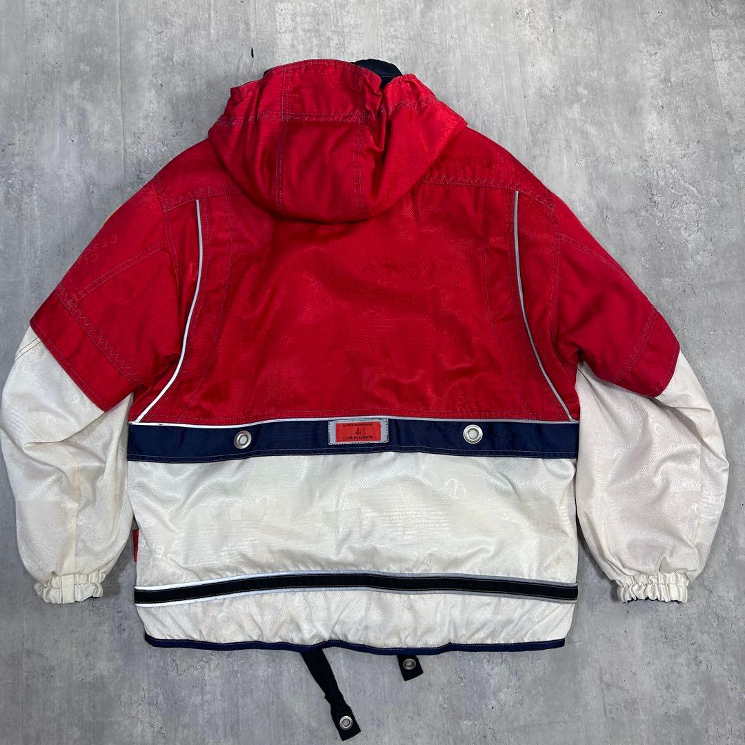 Z240 クラブ デサント スキーウェア 上下セット 赤 メンズ M 日本製