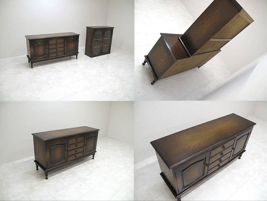 美品　飛騨産業/キツツキ/HIDA「穂高」リビングボード 　サイドボード/飾り棚