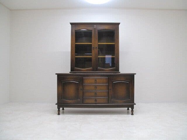 美品　飛騨産業/キツツキ/HIDA「穂高」リビングボード 　サイドボード/飾り棚