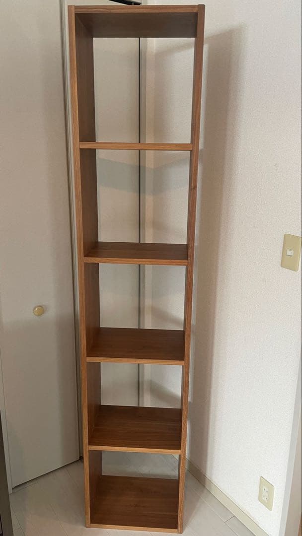 無印良品　スタッキングシェルフ　ウォルナット　5段　直接取引