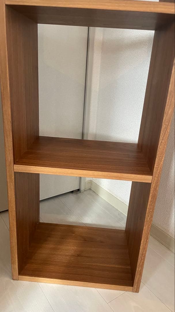 無印良品　スタッキングシェルフ　ウォルナット　5段　直接取引