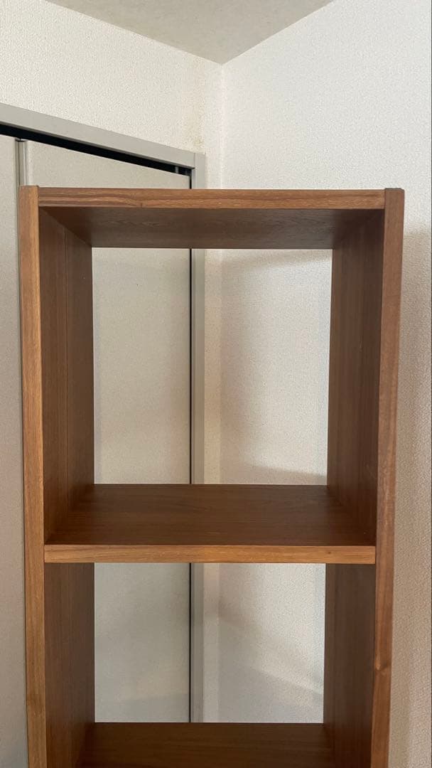 無印良品　スタッキングシェルフ　ウォルナット　5段　直接取引