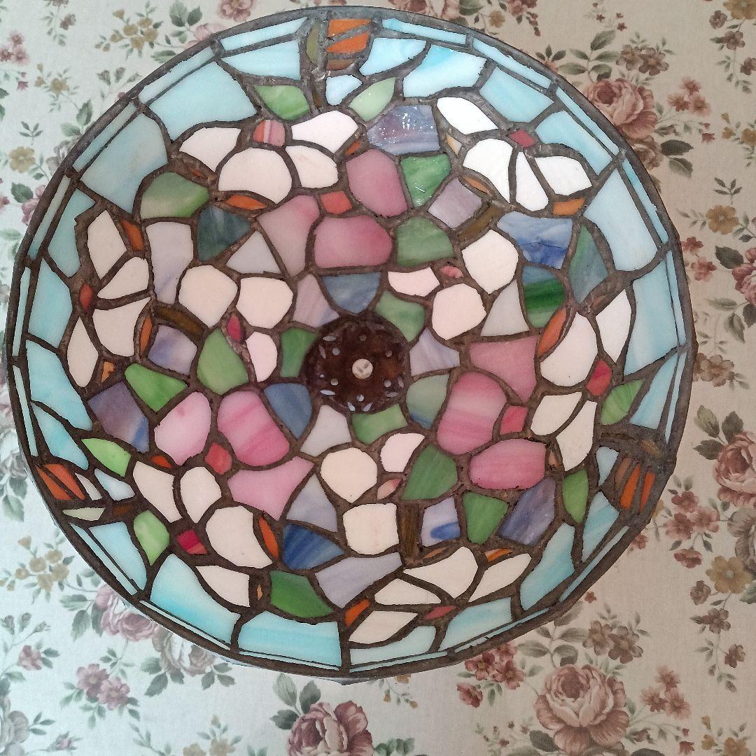 ステンドグラスランプ 　絵グラス2個