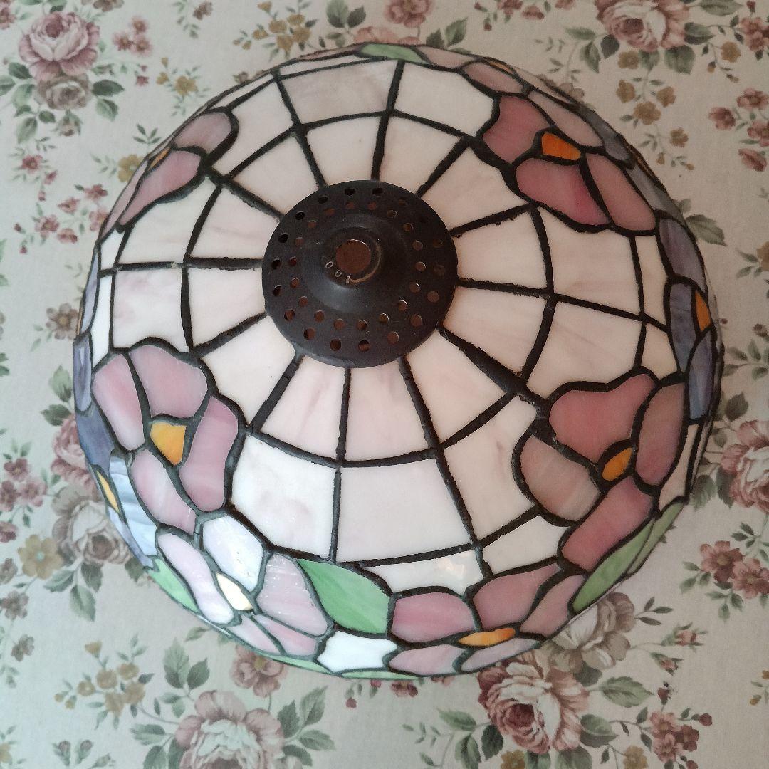 ステンドグラスランプ 　絵グラス2個