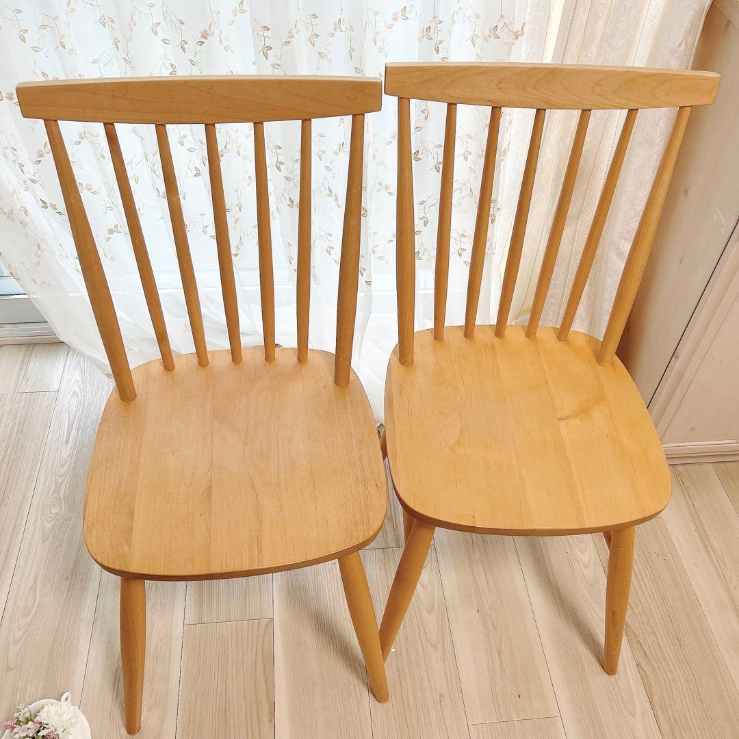 【本日発送】モモナチュラル ダイニングチェア 椅子