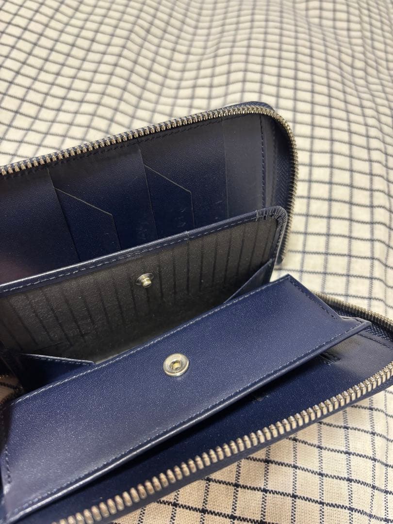 ITTI イッチ 財布　クロコダイル　INDIGO